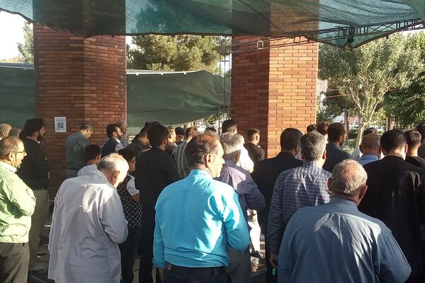  مراسم ختم دعای عرفه کنار مزار شهدای گمنام نسیم شهر 