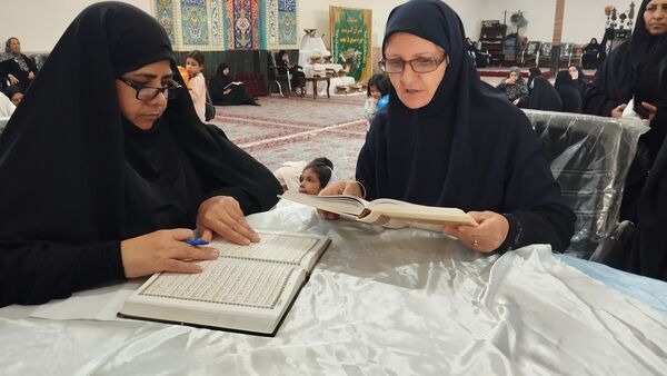 مسابقات قرآن حوزه بسیج ۵ نجمه در مسجد قائم مشهد