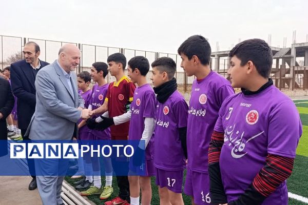 آیین افتتاحیه زمین ورزشی چمن مصنوعی اورین