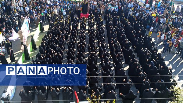 راهپیمایی ۱۳ آبان در شهرستان صالح آباد 