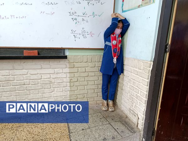 بیست و هفتمین دوره مانور زلزله در مدرسه بنت الهدی صدر ۲ 