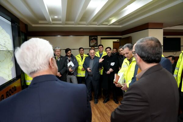 بازدید استاندار از مانیتورینگ و دیسپاچینگ شرکت گاز خراسان شمالی