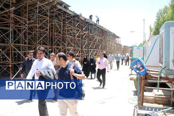 بازدید اصحاب رسانه قم از پروژه‌های در حال تکمیل شهرداری 