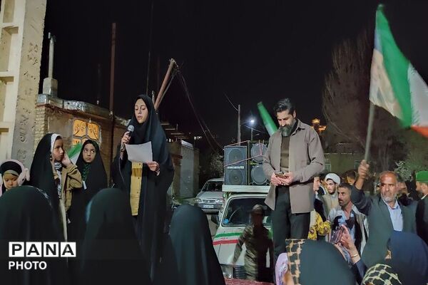 هجدهمین شب از اجتماعات خیابانی در شهر بار نیشابور