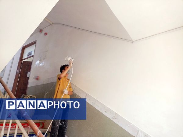 آماده سازی دبیرستان میثاق برای اول مهر