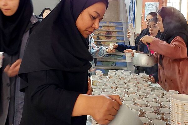 برگزاری مراسم چهلم شهدای معدن طبس در هنرستان فدک ناحیه یک شهرری