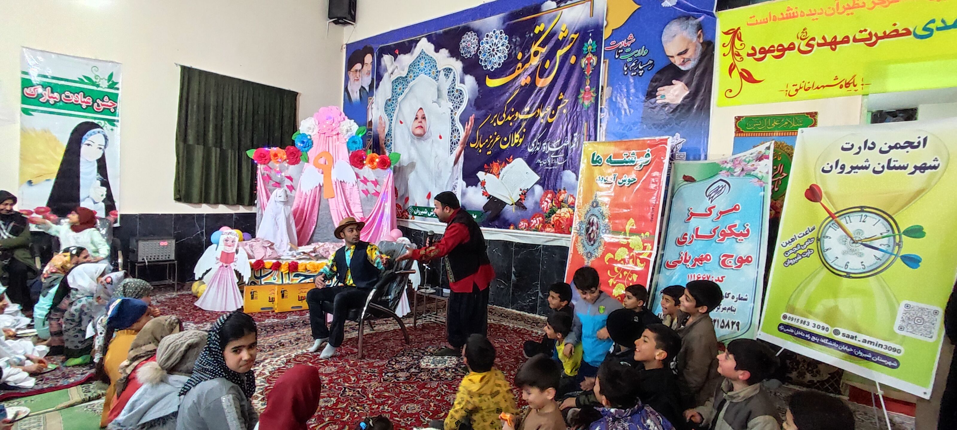 جشن میلاد امام زمان (عج) و جشن تکلیف دختران در مسجد سجادیه شهر خانلق