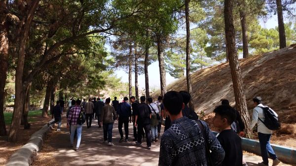 بازدید دانش آموزان پایه دهم دبیرستان شاهد ابوذر غفاری از سد اردوگاه باغرود 