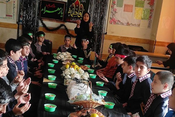 مراسم عزاداری ایام فاطمیه و بزرگداشت شهادت حضرت زهرا (س)  و افتتاح کلاس سایت دبستان شهید نوروزعلی حسینی