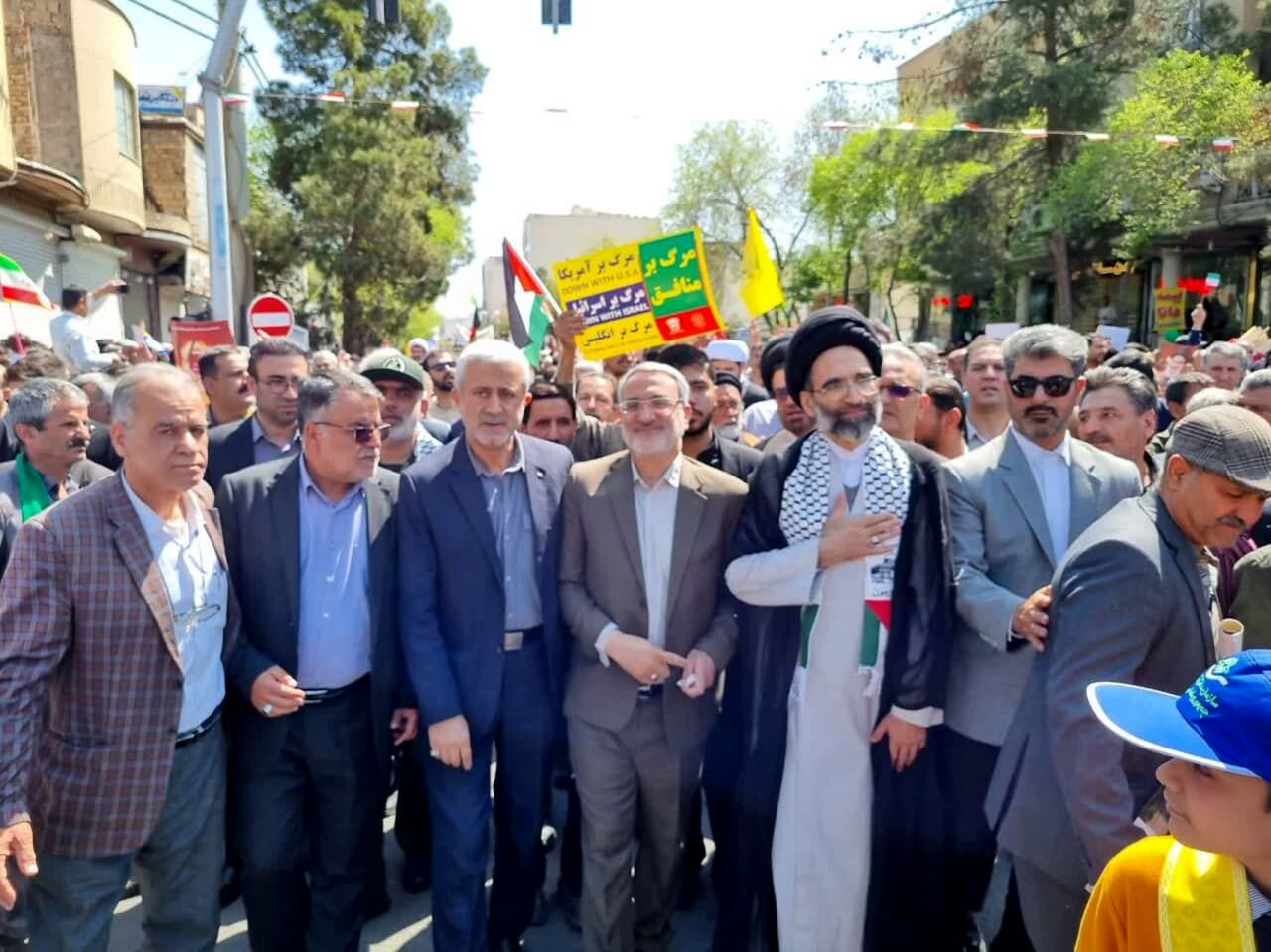 حضور پرشور مردم دارالمؤمنین کاشان در راهپیمایی روز قدس