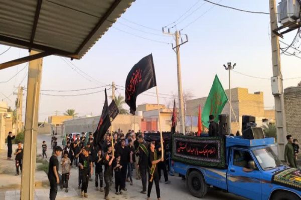 تشییع نمادین پیکر امام حسین(ع) در گمبوعه بزرگ