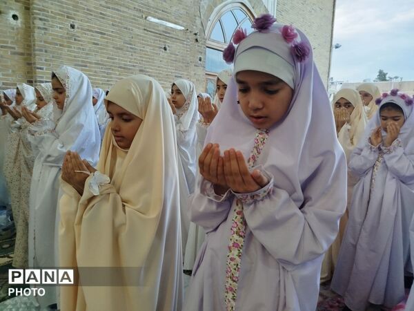 مراسم جشن تکلیف فرشته های زمینی در مسجد جامع شهرستان نیشابور