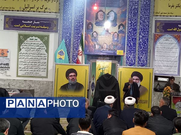 مراسم گرامیداشت شهادت سید حسن نصرالله در مسجد جامع آشخانه 