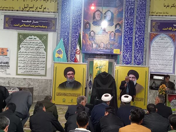 مراسم گرامیداشت شهادت سید حسن نصرالله در مسجد جامع آشخانه 