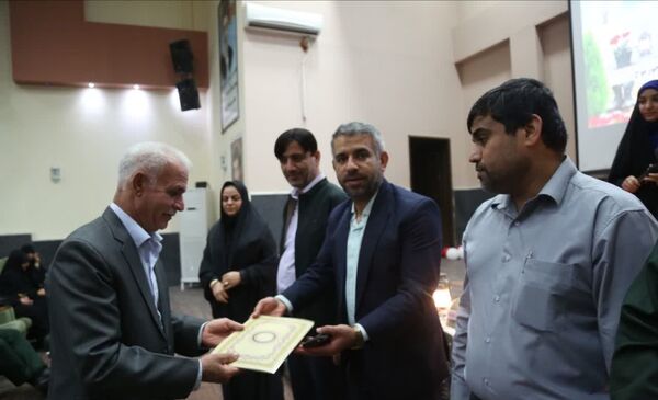 اولین سالروز تدفین شهید گمنام در شهرک شهید تندگویان شهرستان جم