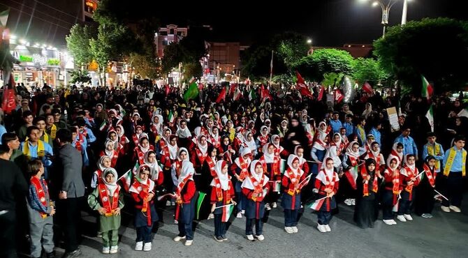 دانش آموزان شهرستان ساوجبلاغ یکبار دیگر حماسه‌ساز شدند 