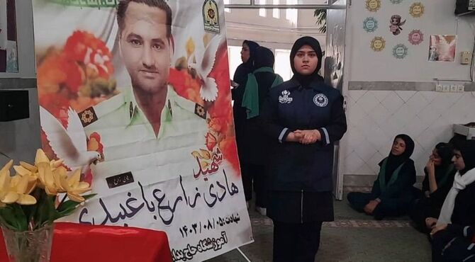 روز نیروی انتظامی در دبیرستان  دخترانه حاج‌یدالله پسران