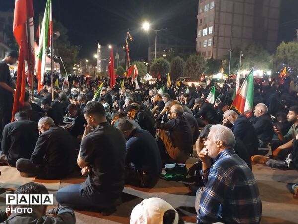 هفتمین شب از مراسم عزاداری امام حسین در حسینیه امام خامنه ای در قاب پانا