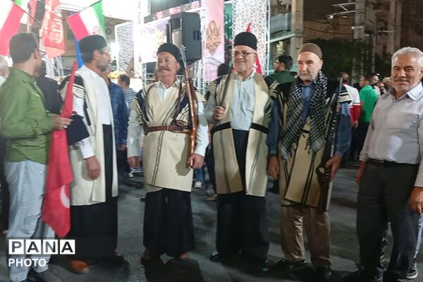 هم‌صدایی دانش‌آموزان دبستان هدی در تجمعات شبانه مردمی علیه صهیونیست