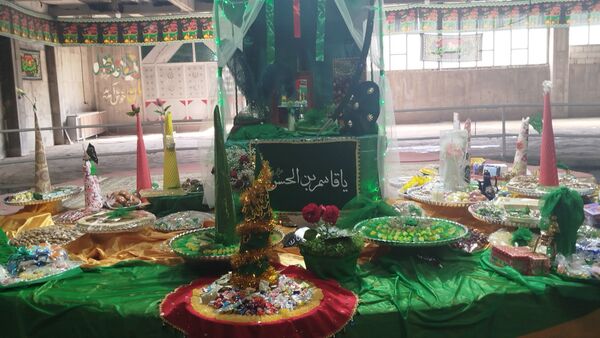 حجله نمادین حضرت قاسم(ع) در سامان