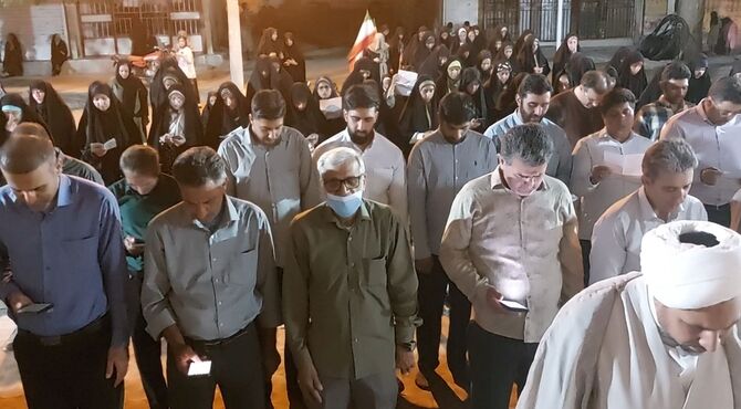 مراسم گرامیداشت قیام ۱۵ خرداد در حاجی‌آباد