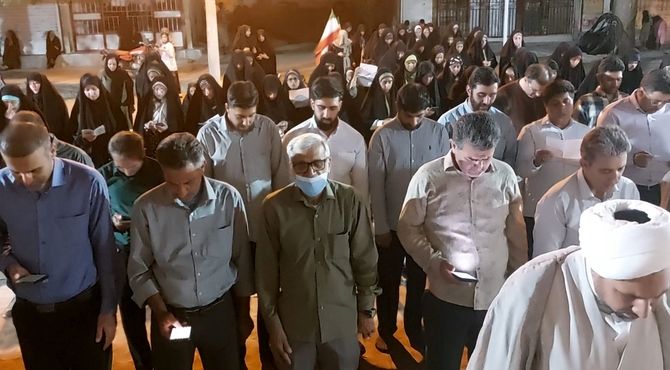 مراسم گرامیداشت قیام ۱۵ خرداد در حاجی‌آباد