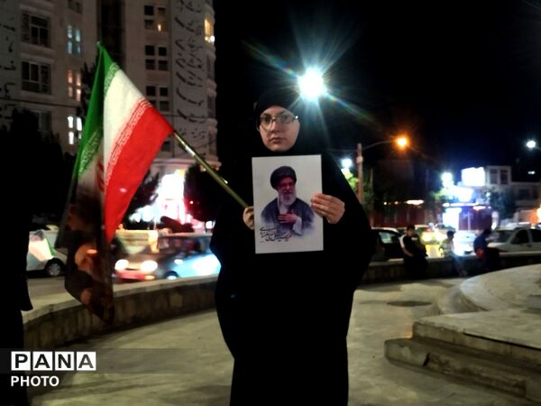 موکب شهدای بسیج در میدان فلک آزادی نیشابور