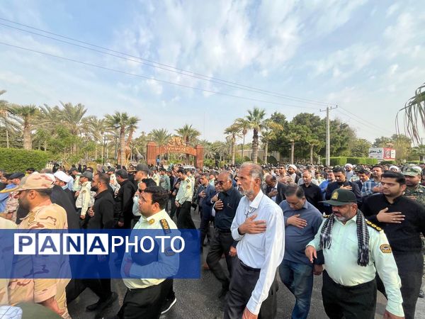 تشییع شهید مدافع امنیت در بندرعباس