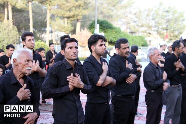 عزاداری هیأت روستای تل آباد در زیارتگاه شهید مدرس 