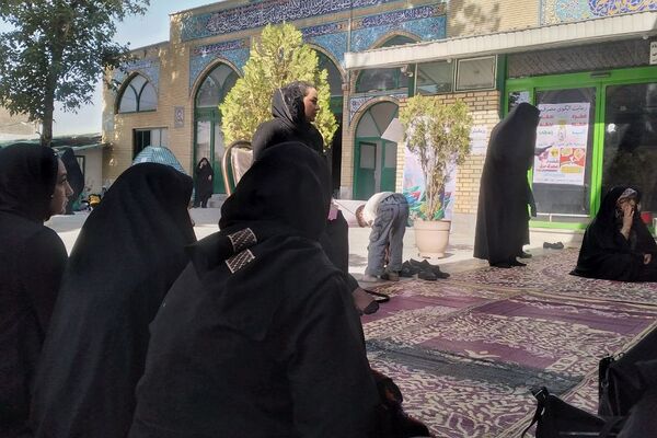 برگزاری رزمایش سراسری بسیجیان در پایگاه مسجد جامع آبسرد