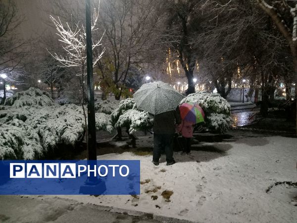 بارش برف در مشهد