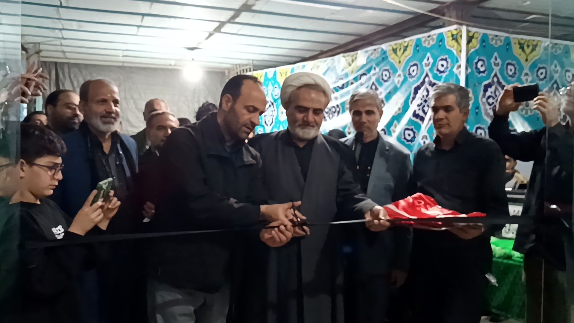 افتتاح نمایشگاه اندیشکده ندبه در هیات مهدیون کرج شاهین ویلا