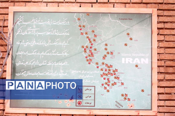 بازدید دانش‌آموز خبرنگاران پانا یزد از باغ موزه دفاع مقدس یزد