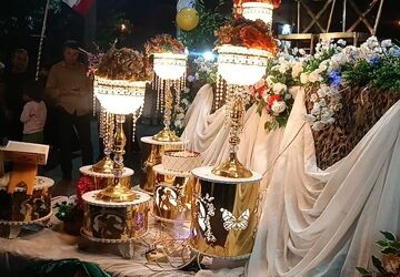 مراسم عقد 2 زوج جوان در تجمعات شبانه مردم پلدختر 