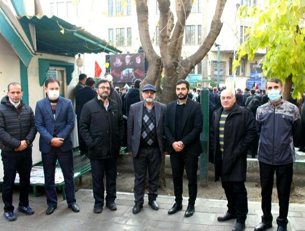 تشییع و تدفین پیکر شهید گمنام در اداره‌کل آموزش و پرورش تهران