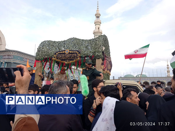 مراسم تشییع و خاکسپاری دو شهید گمنام دوران دفاع مقدس در قم