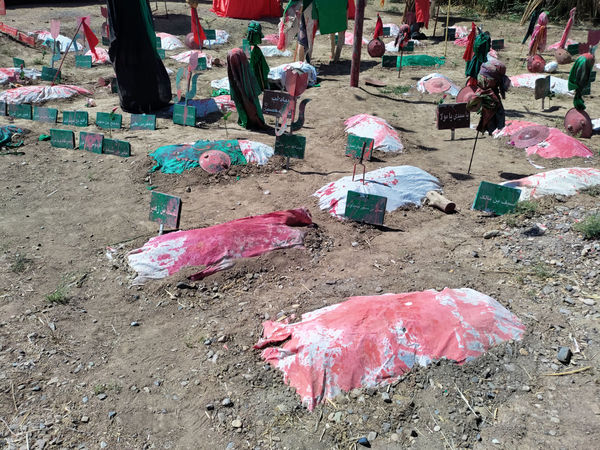 نمایشگاه غنچه‌های خونین در روستای باقرآباد