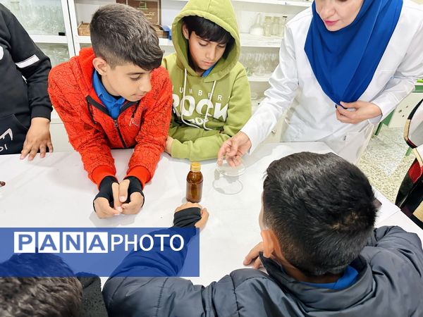 بازدید دانش‌آموزان مدرسه سما حاجی‌آباد از پژوهش‌سرای رازی در قالب طرح مهارت‌افزایی یارا