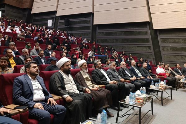 آیین گرامی داشت اولین سالگروز شهادت شهدای خدمت در سالن باغ ملی شهرستان قدس
