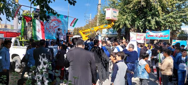 راهپیمایی روز ۱۳ آبان در شهرستان سملقان