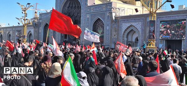 تشییع باشکوه رهبر انقلاب در مشهد 