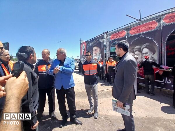 بازدید میدانی رئیس سازمان راهداری و حمل‌ونقل جاده‌ای کشور از تمهیدات حمل‌ونقلی جاده‌ای مشهد