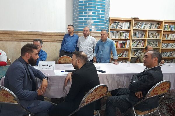 میز خدمت اداره آموزش و پرورش شهرستان قدس در نماز جمعه