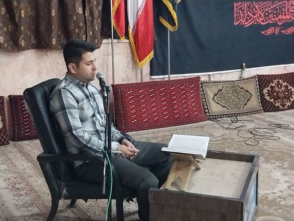 مراسم معنوی انس با قرآن یادواره شهدای فدافن 