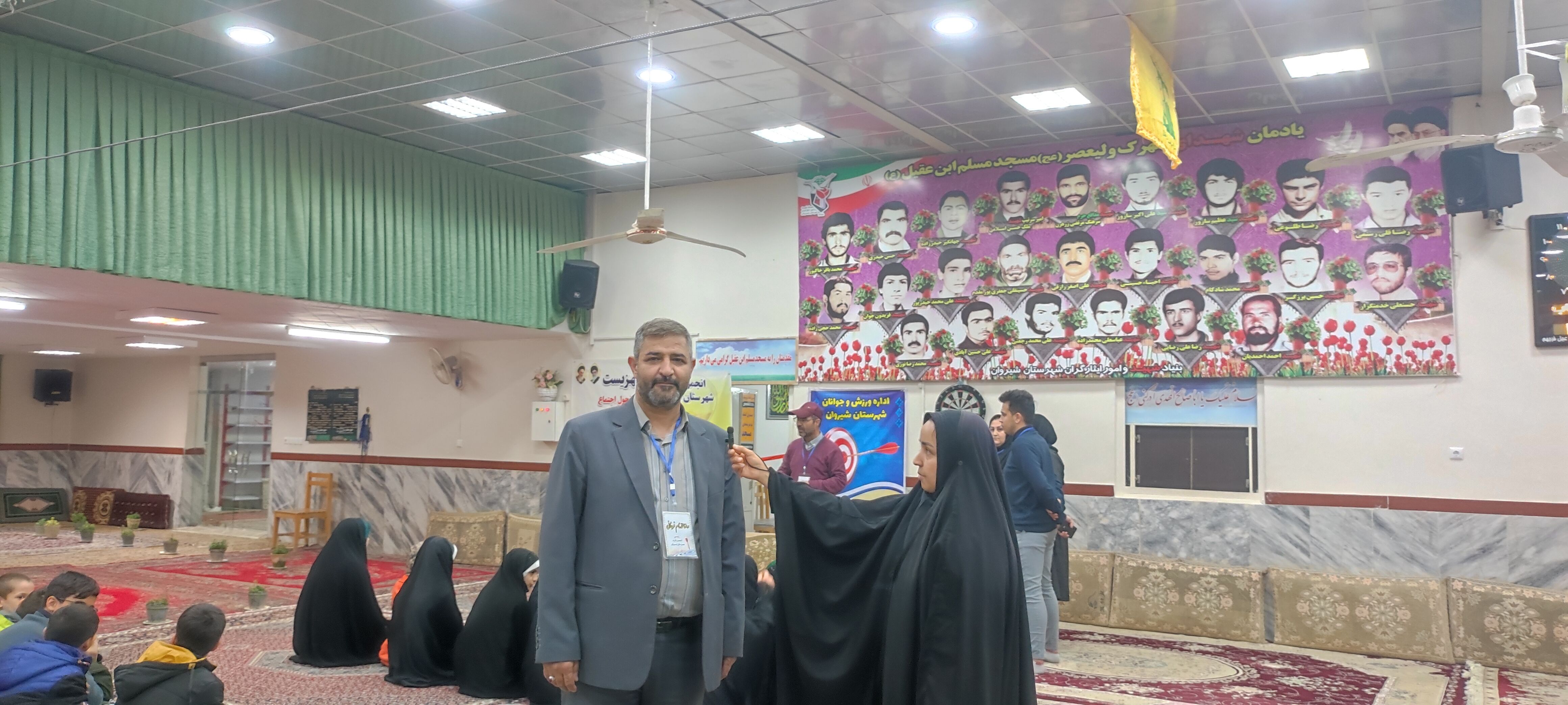 برگزاری مسابقات دارت در مسجد مسلم بن عقیل شهرستان شیروان