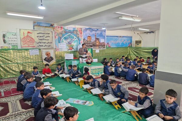 محافل انس با قرآن در ماه مهمانی خدا در مدارس بهبهان