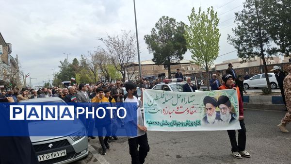 حضور پر شور مردم آبیک و البرز در روز قدس 