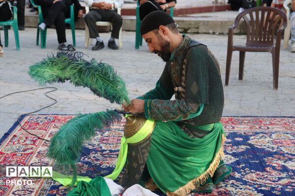 طنین تعزیه در صحن امام‌زاده عقیل (ع) اسلامشهر 
