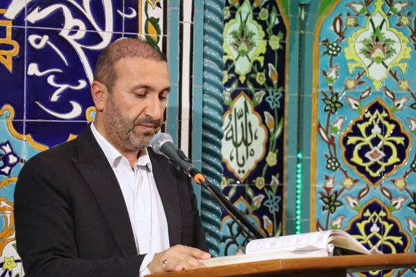 پرچم متبرک امام رضا (ع) در جشن ولادت امام رئوف در مسجد امام حسن عسکری (ع) بجنورد 