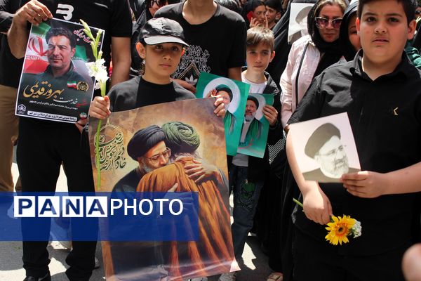 حضور پرشور مردم در آیین تشییع شهید خدمت سرهنگ دوم بهروز قدیمی در ابهر 